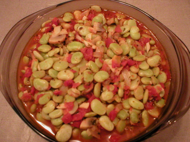 Vegetarian Meatless Lima Beans Recipe