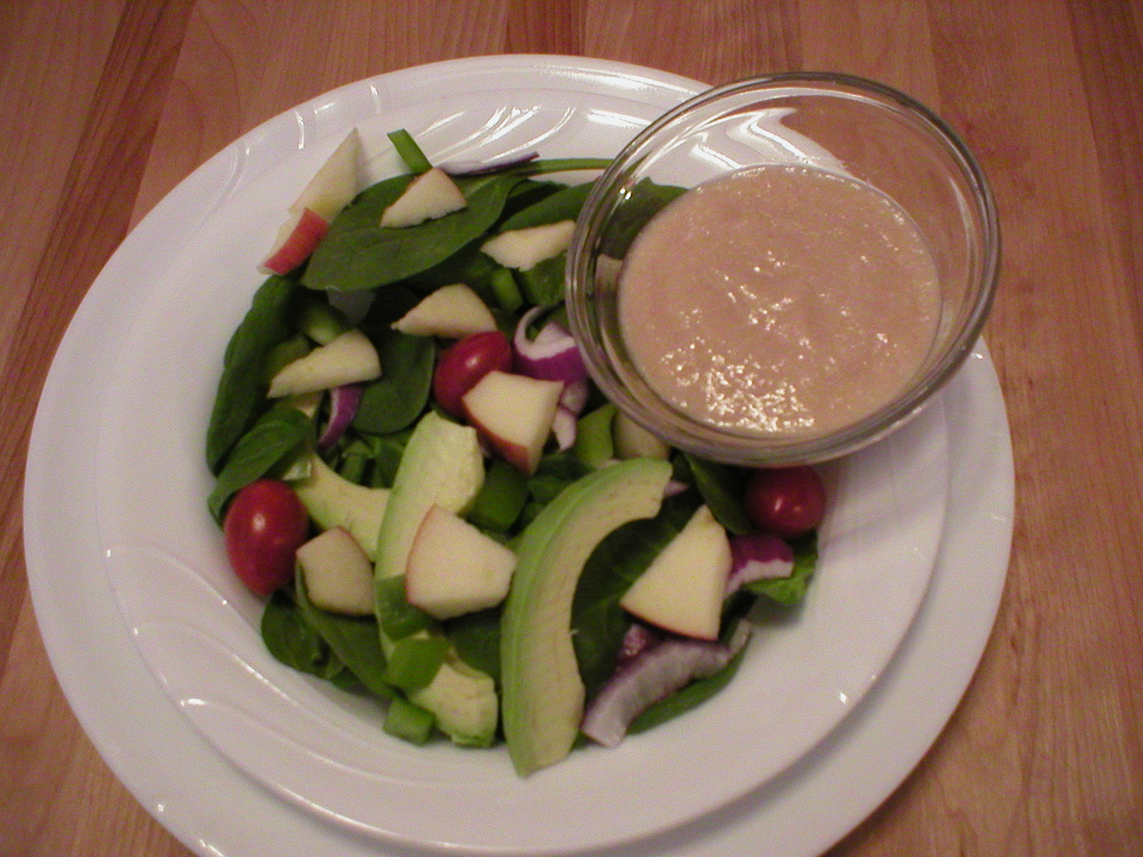 Easy Spinach Salad with Pineapple Dressing